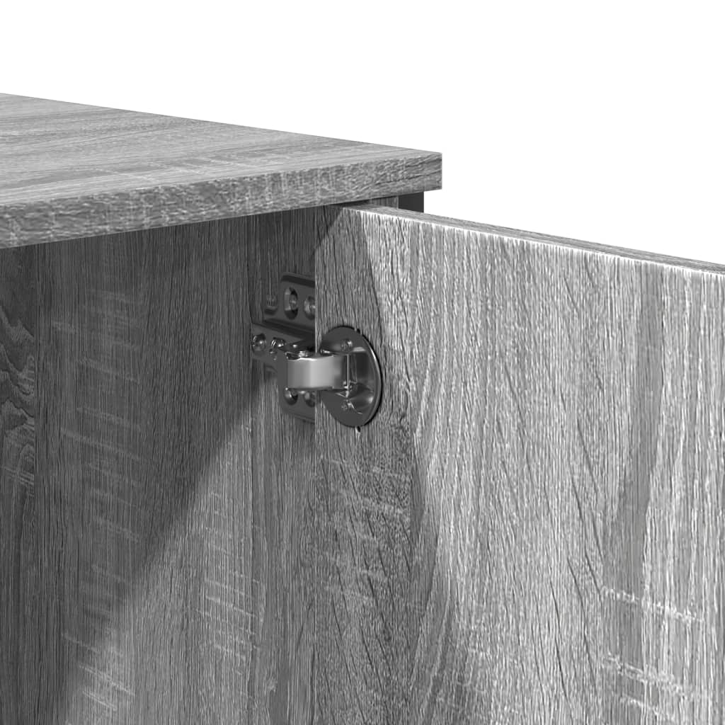 Highboard Grey Sonoma 79.5x35.5x137.5 cm Engineered wood