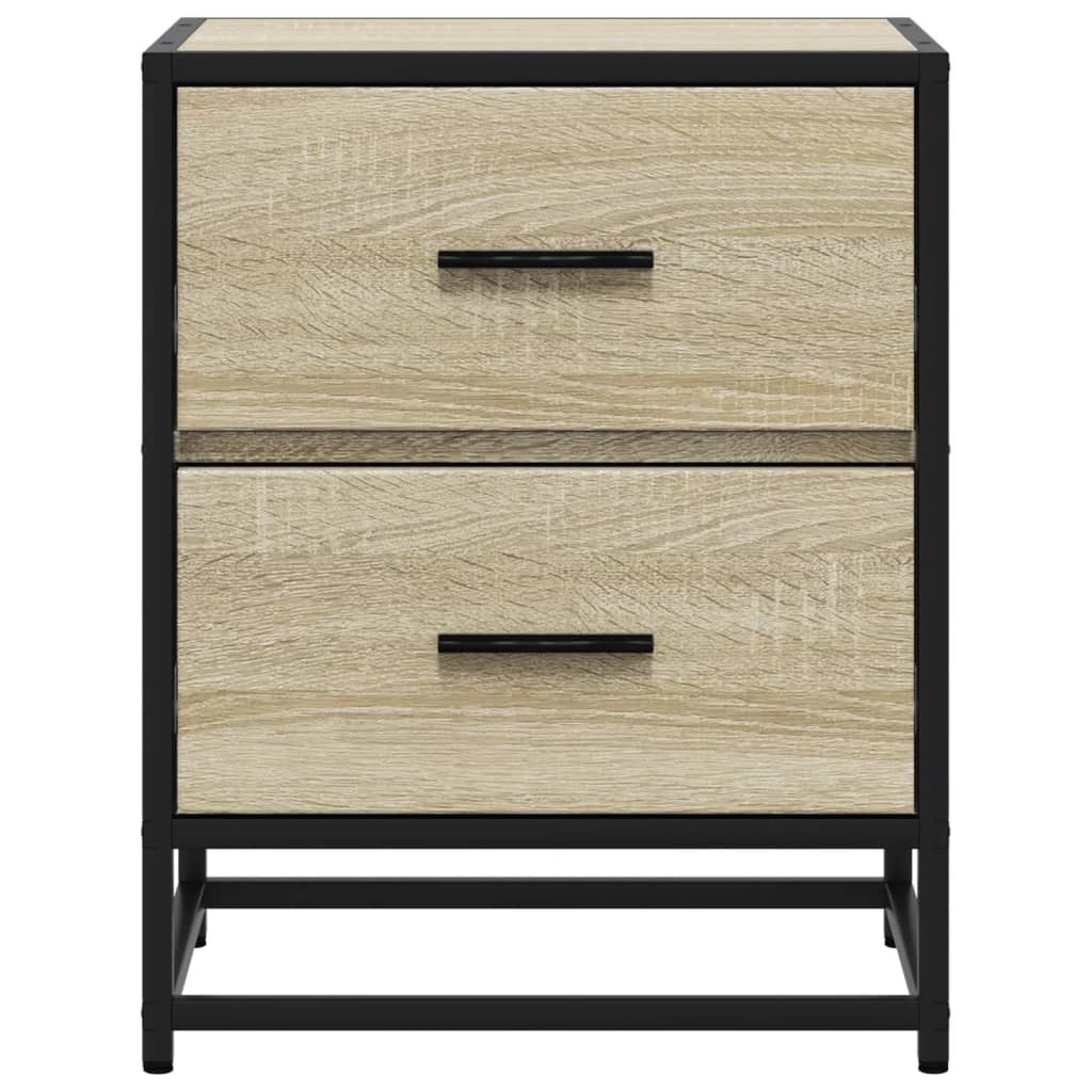 vidaXL Bedside Cabinets 2 pcs Sonoma Oak 40x31x50 cm Engineered Wood