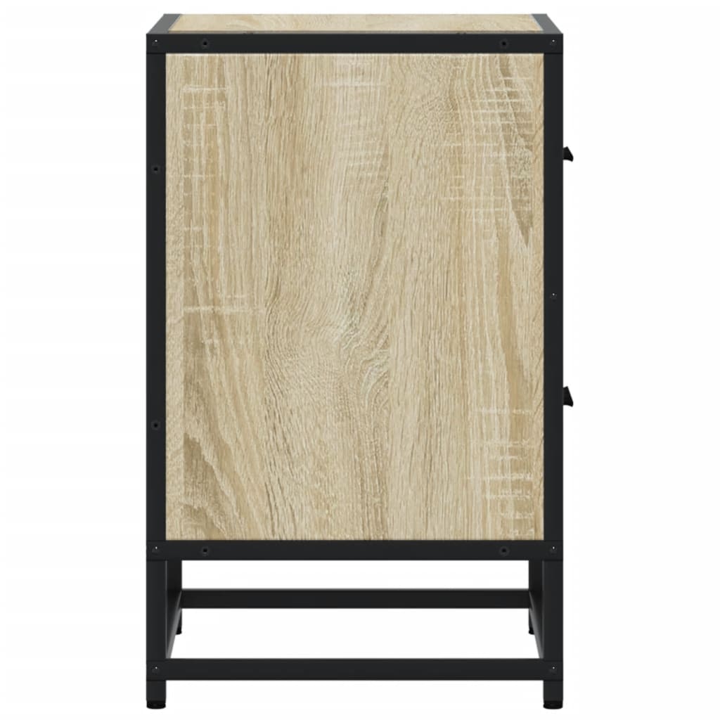 vidaXL Bedside Cabinets 2 pcs Sonoma Oak 40x31x50 cm Engineered Wood
