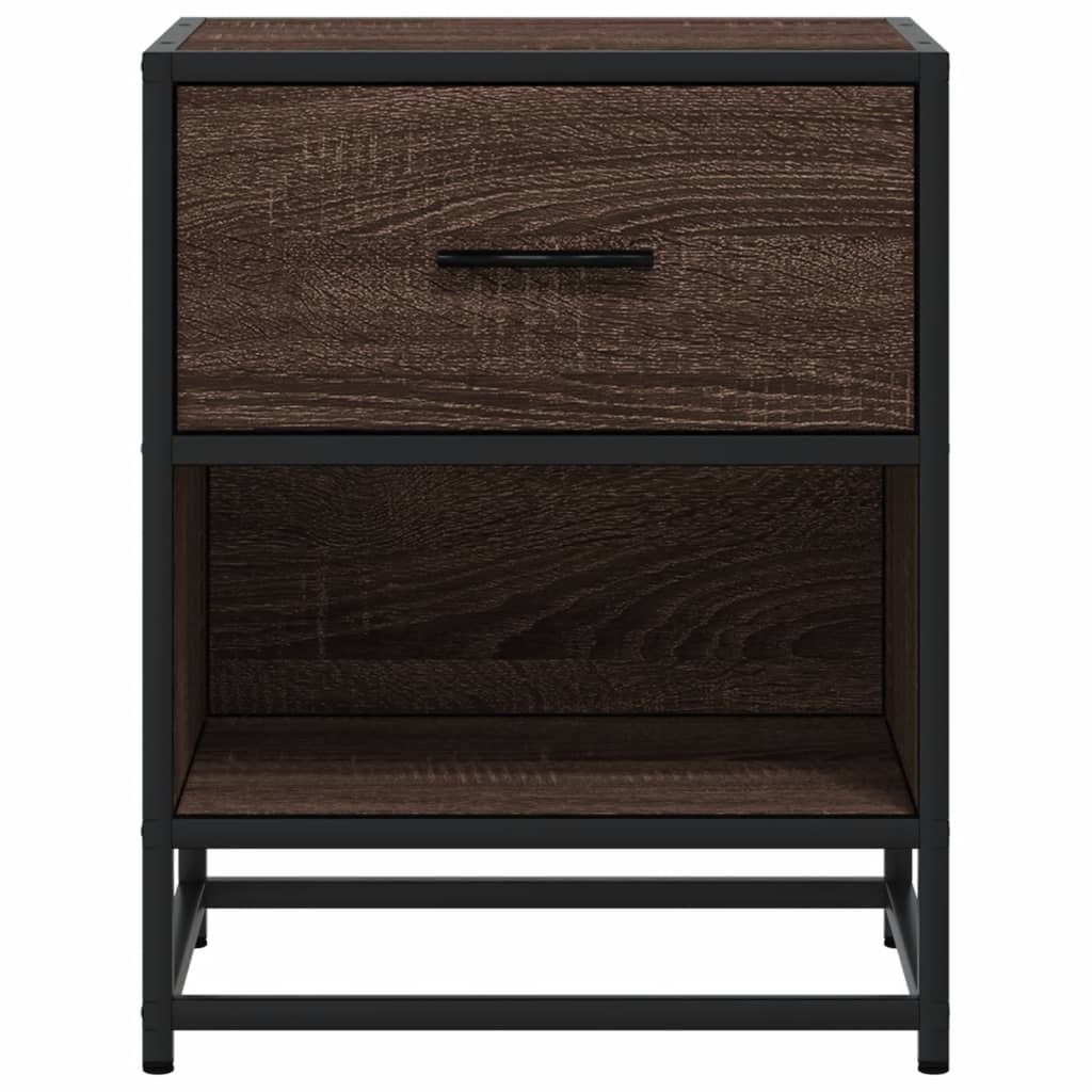 vidaXL Bedside Cabinets 2 pcs Brown Oak 40x31x50 cm Engineered Wood
