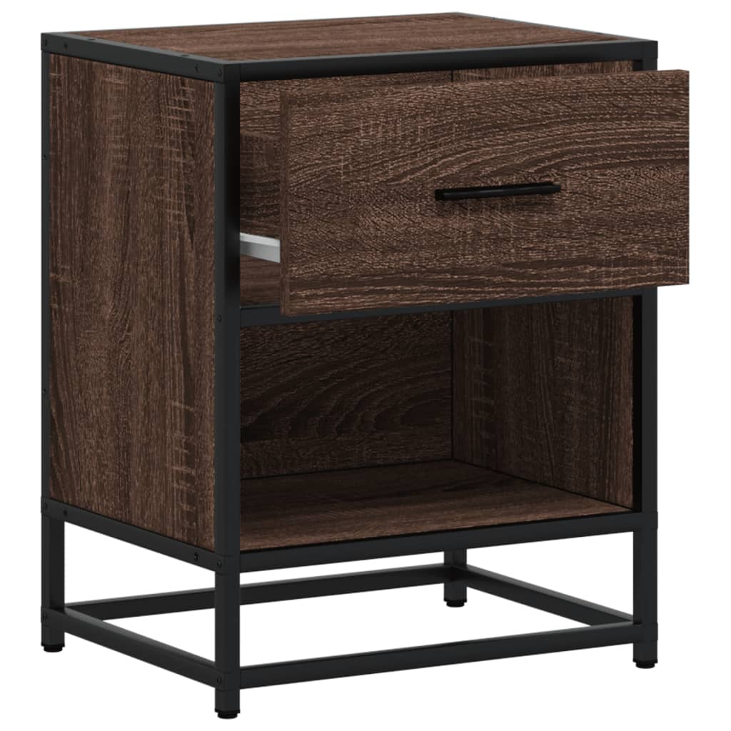 vidaXL Bedside Cabinets 2 pcs Brown Oak 40x31x50 cm Engineered Wood