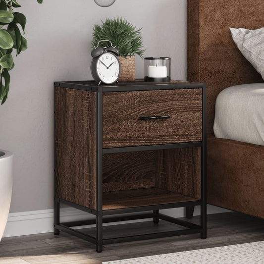 vidaXL Bedside Cabinets 2 pcs Brown Oak 40x31x50 cm Engineered Wood