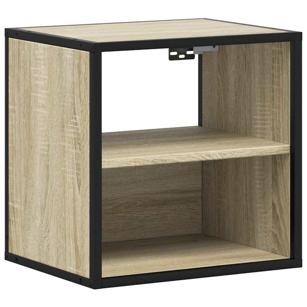 vidaXL Wall-mounted Bedside Cabinets 2 pcs Sonoma Oak 40x31x39.5 cm