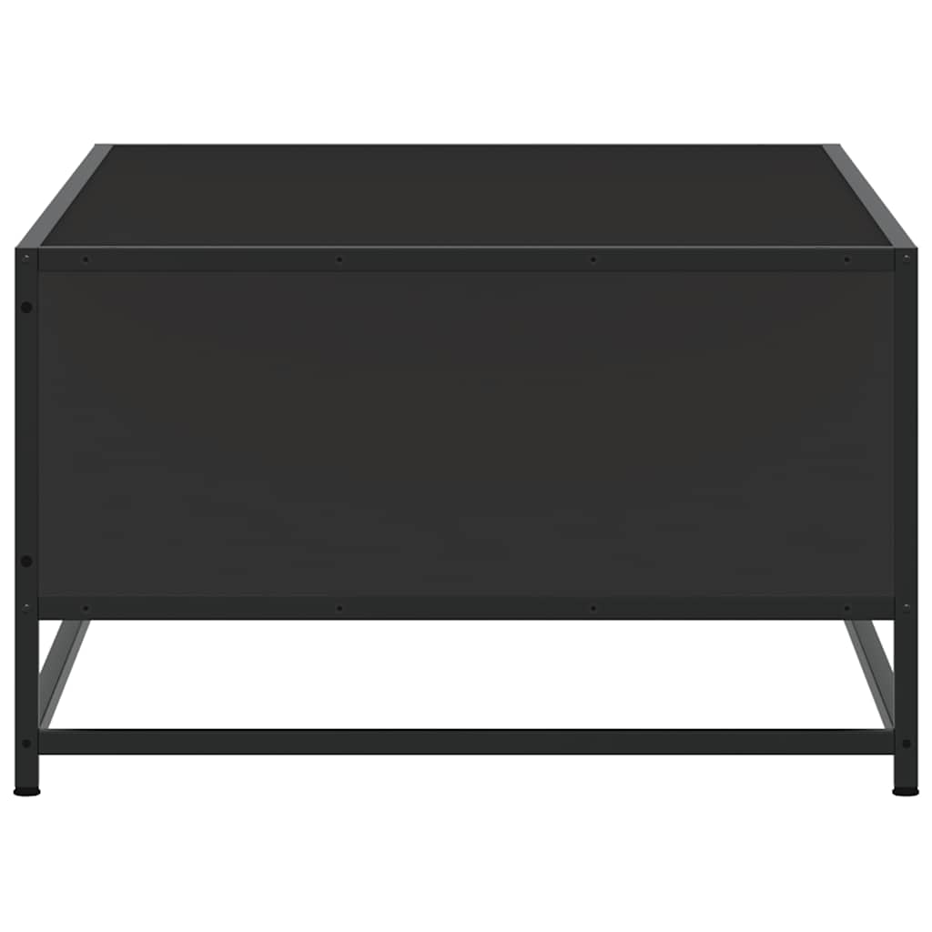 Coffee Table Black 100x57x35 cm Engineered Wood and Metal