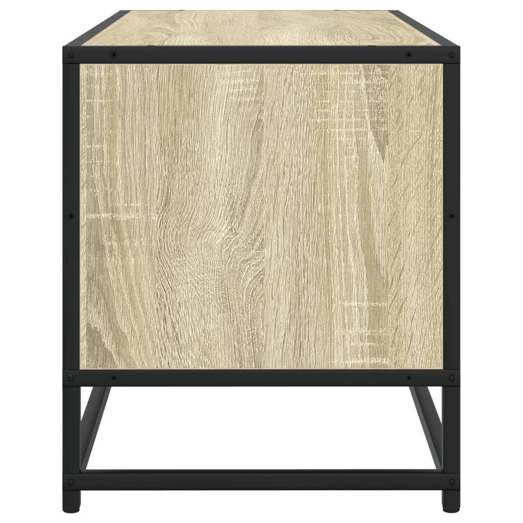 TV Cabinet Sonoma Oak 80x34,5x40 cm Engineered Wood and Metal