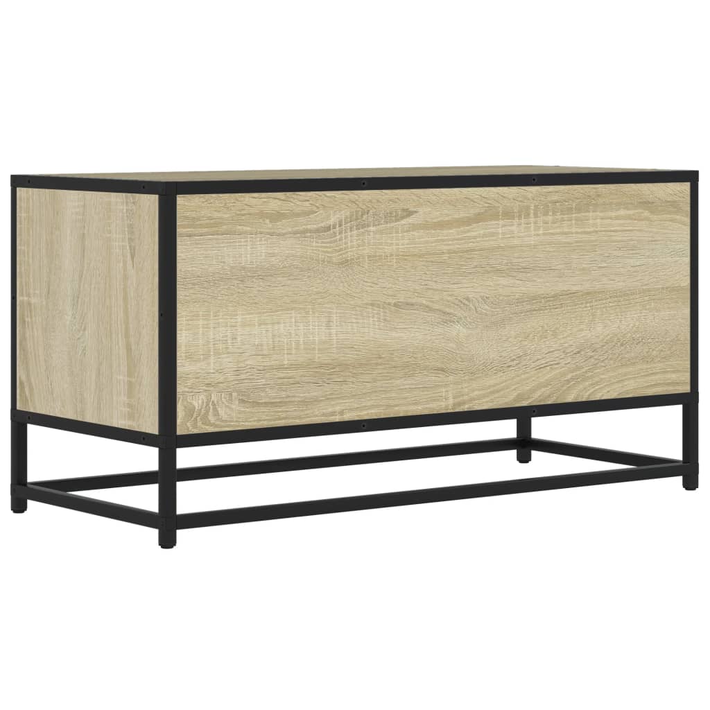 TV Cabinet Sonoma Oak 80x34,5x40 cm Engineered Wood and Metal