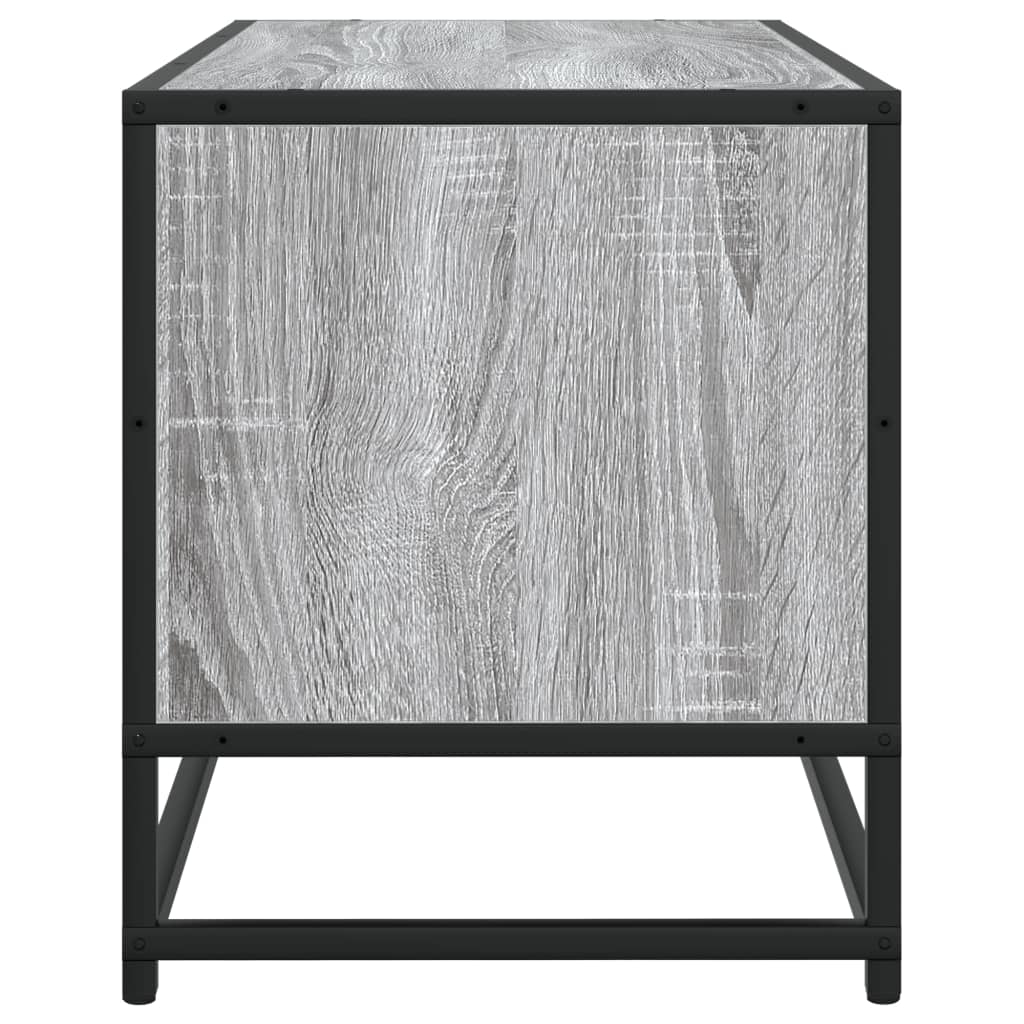 TV Cabinet Grey Sonoma 80x34,5x40 cm Engineered Wood and Metal