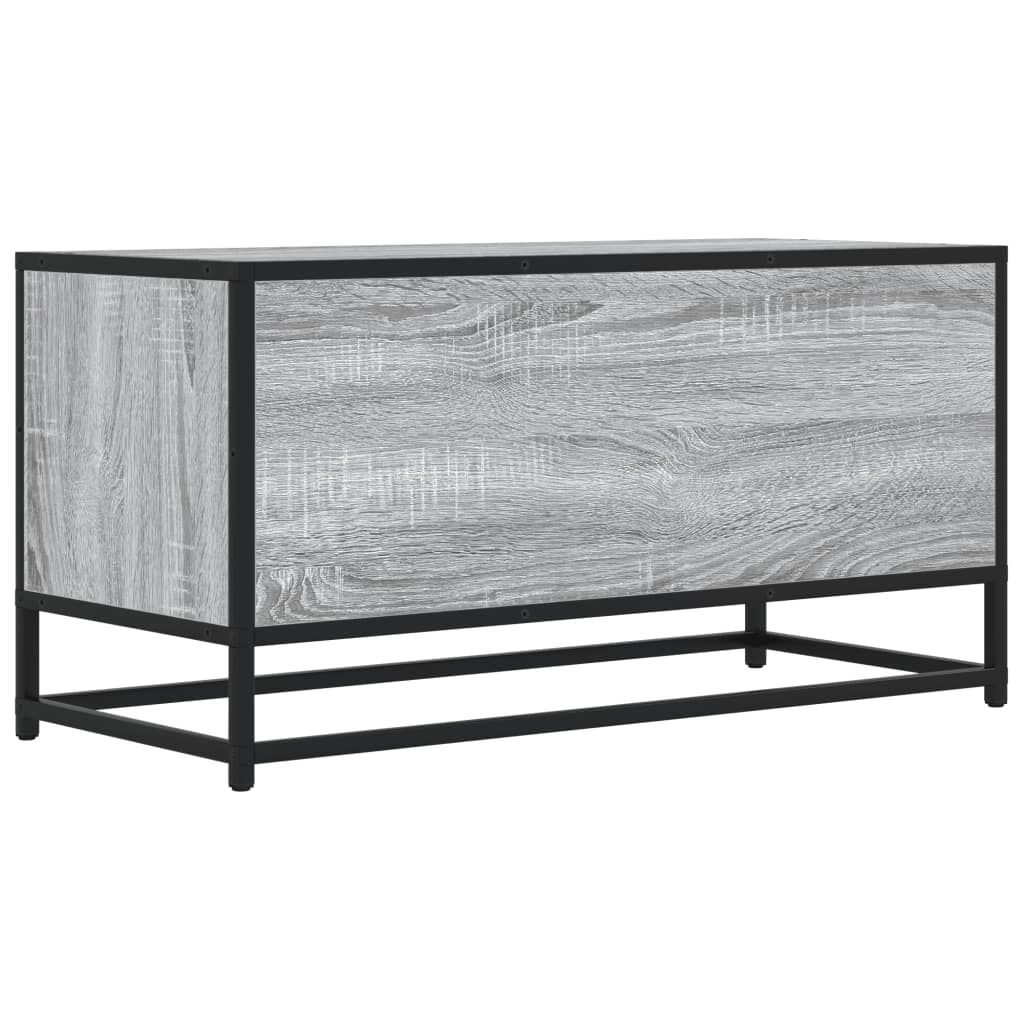 TV Cabinet Grey Sonoma 80x34,5x40 cm Engineered Wood and Metal