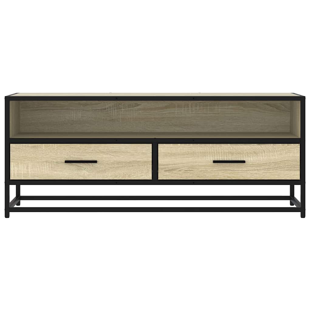 TV Cabinet Sonoma Oak 100x34,5x40 cm Engineered Wood and Metal