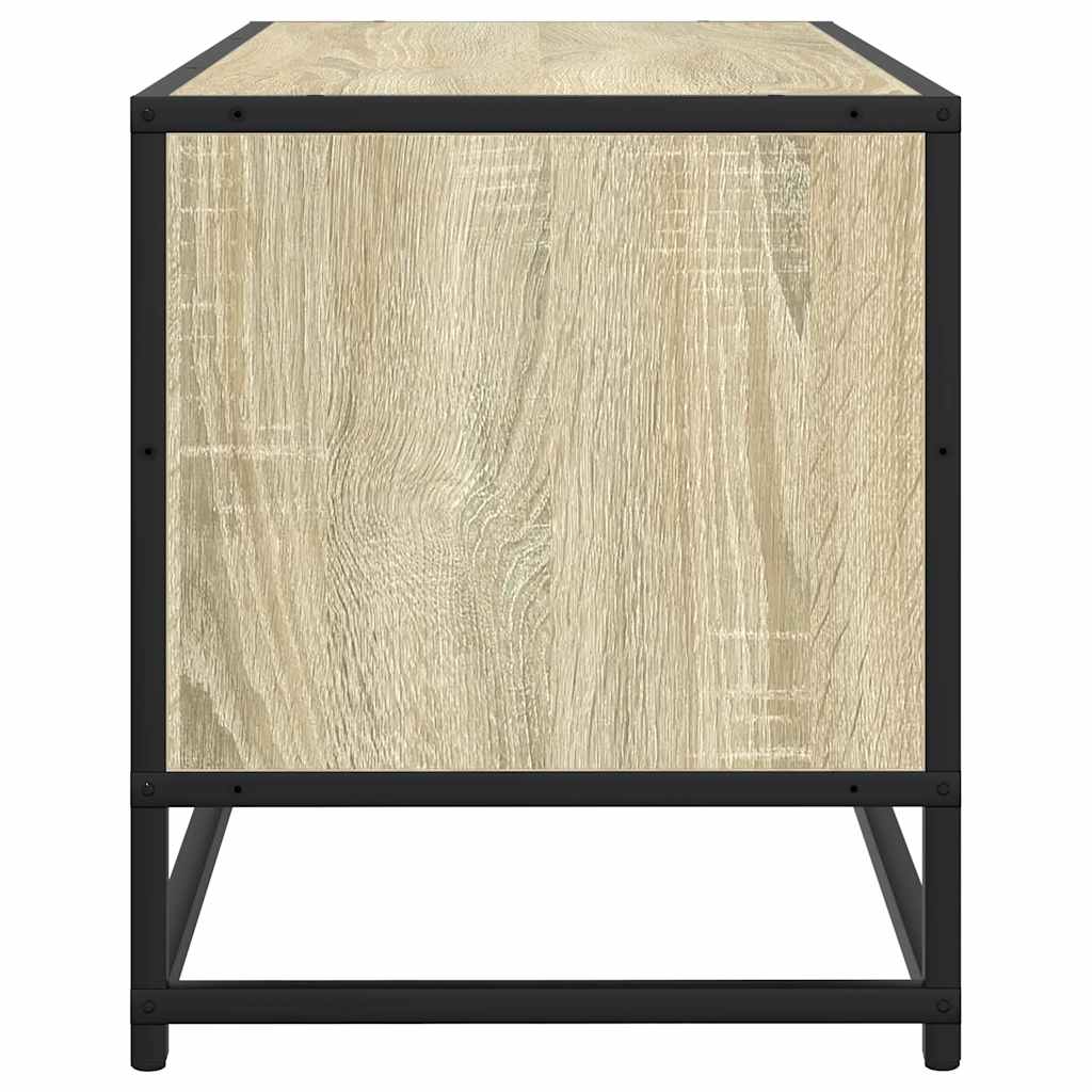 TV Cabinet Sonoma Oak 80x34,5x40 cm Engineered Wood and Metal