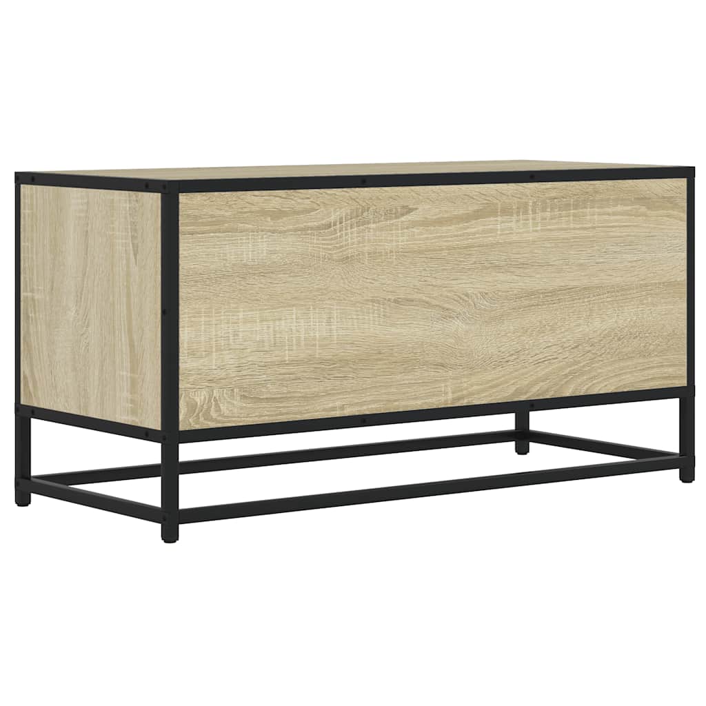 TV Cabinet Sonoma Oak 80x34,5x40 cm Engineered Wood and Metal