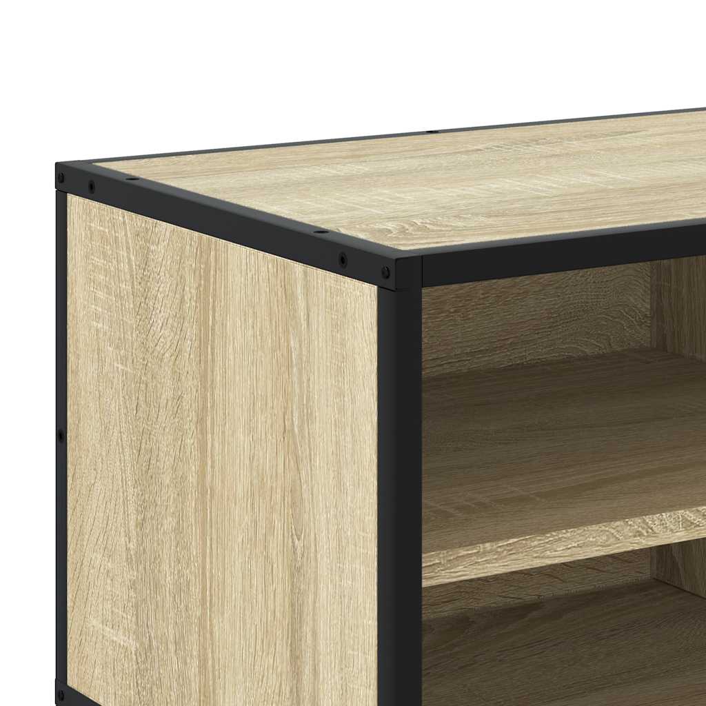 TV Cabinet Sonoma Oak 80x34,5x40 cm Engineered Wood and Metal