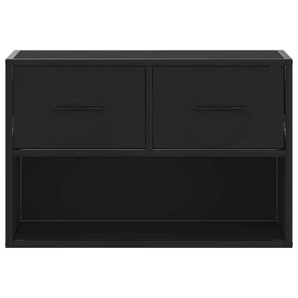 TV Cabinet Black 60x31x39,5 cm Engineered Wood and Metal