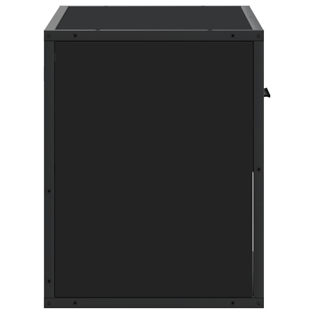 TV Cabinet Black 60x31x39,5 cm Engineered Wood and Metal