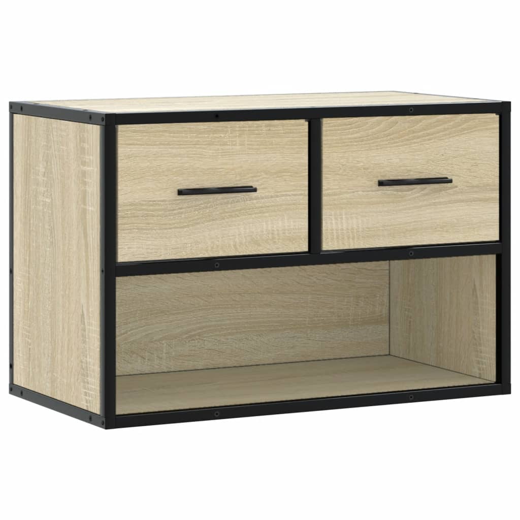 TV Cabinet Sonoma Oak 60x31x39,5 cm Engineered Wood and Metal
