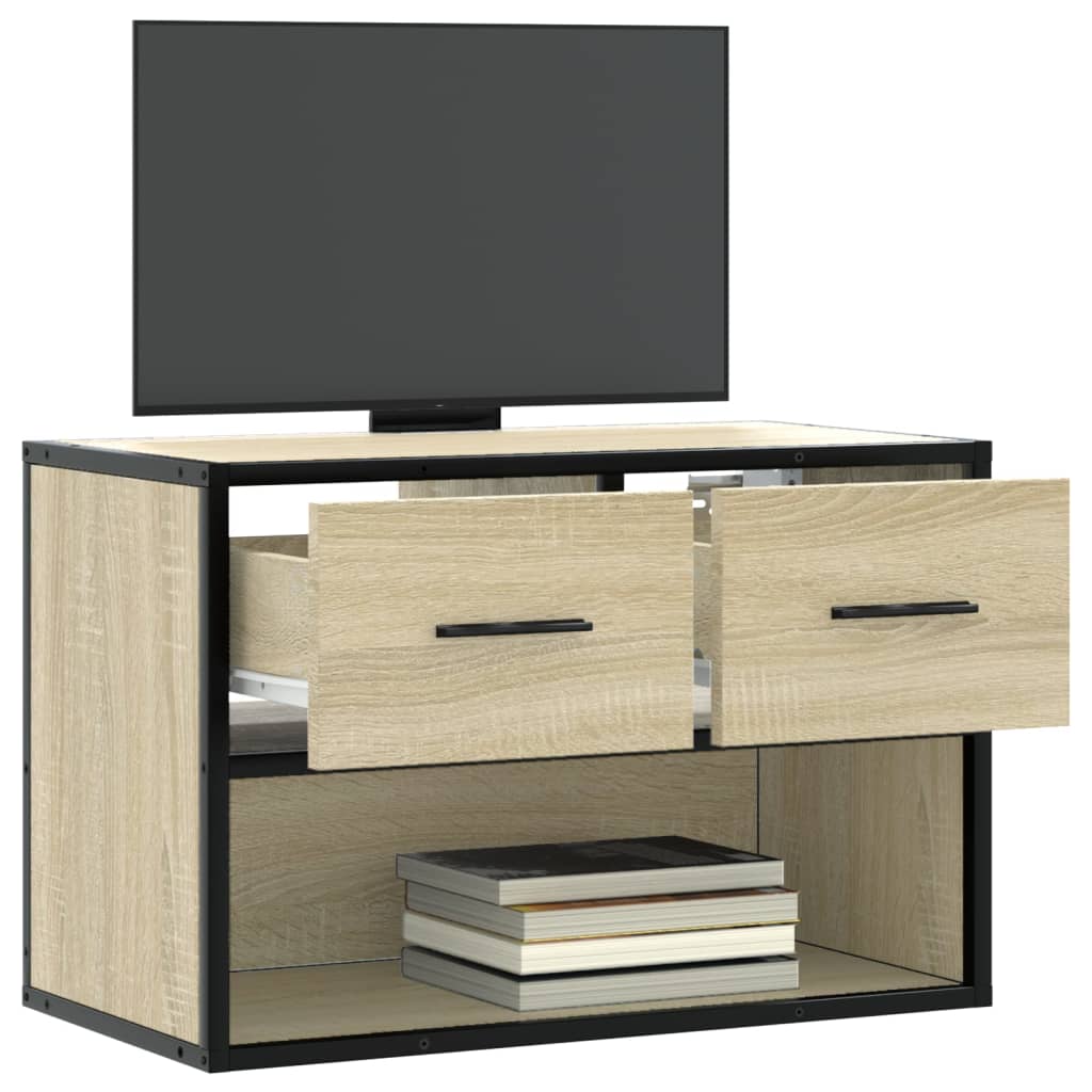 TV Cabinet Sonoma Oak 60x31x39,5 cm Engineered Wood and Metal
