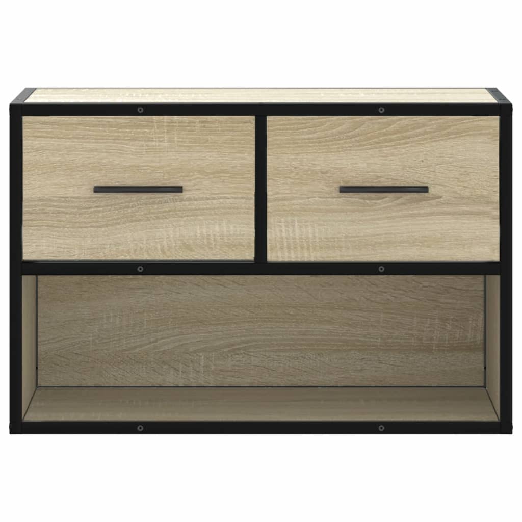 TV Cabinet Sonoma Oak 60x31x39,5 cm Engineered Wood and Metal