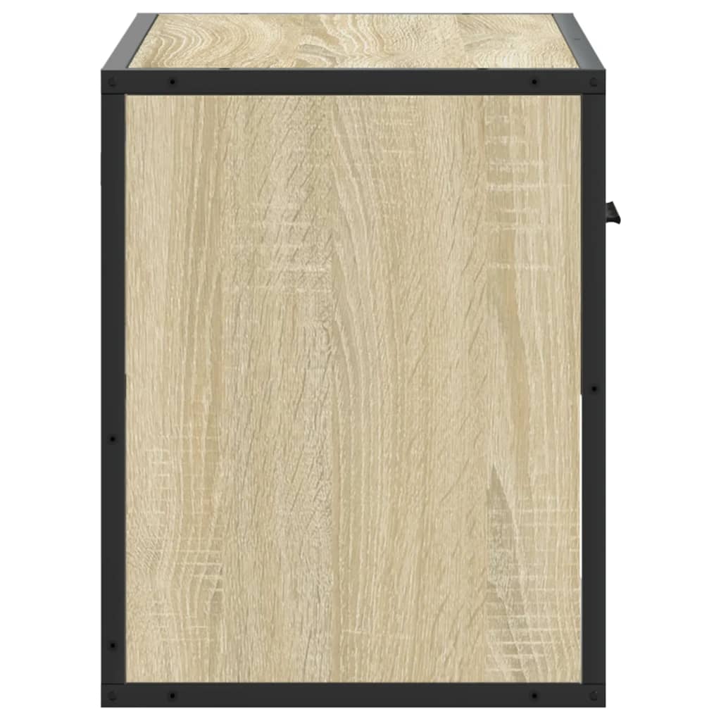 TV Cabinet Sonoma Oak 60x31x39,5 cm Engineered Wood and Metal