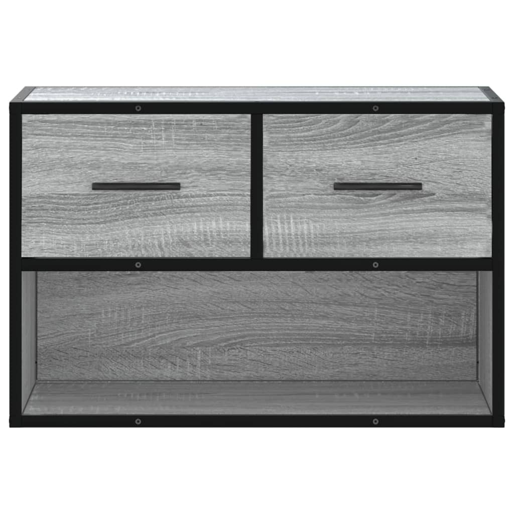 TV Cabinet Grey Sonoma 60x31x39,5 cm Engineered Wood and Metal