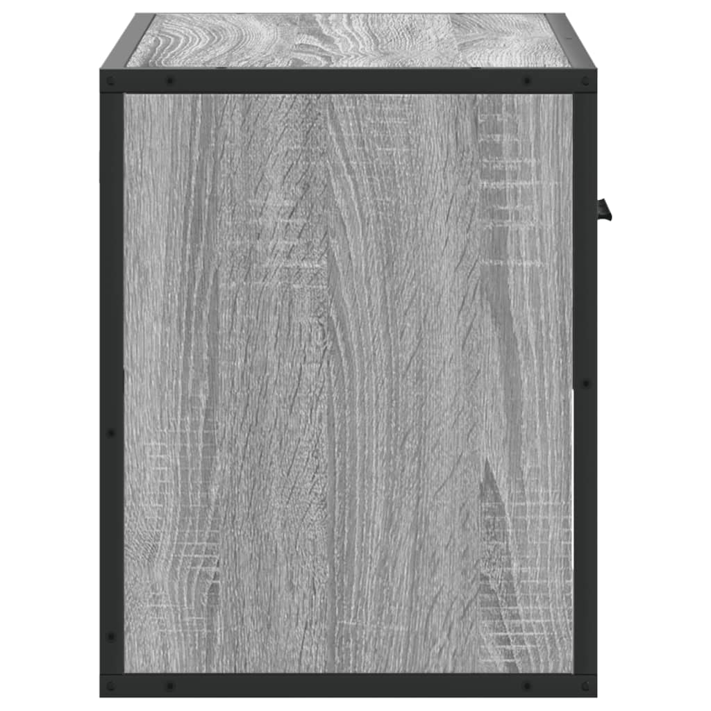 TV Cabinet Grey Sonoma 60x31x39,5 cm Engineered Wood and Metal