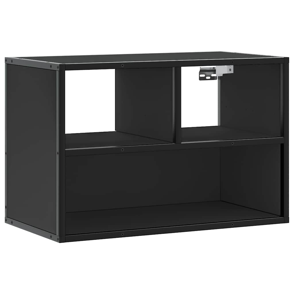 TV Cabinet Black 60x31x39,5 cm Engineered Wood and Metal