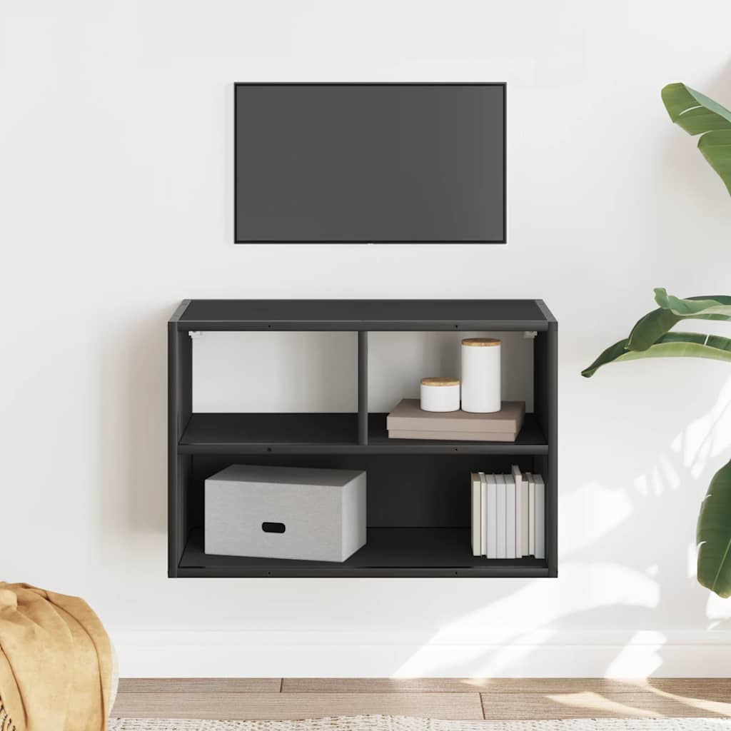 TV Cabinet Black 60x31x39,5 cm Engineered Wood and Metal