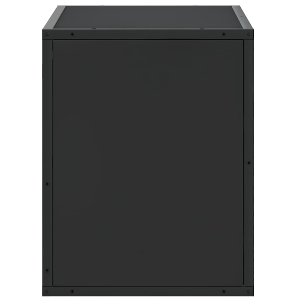 TV Cabinet Black 60x31x39,5 cm Engineered Wood and Metal