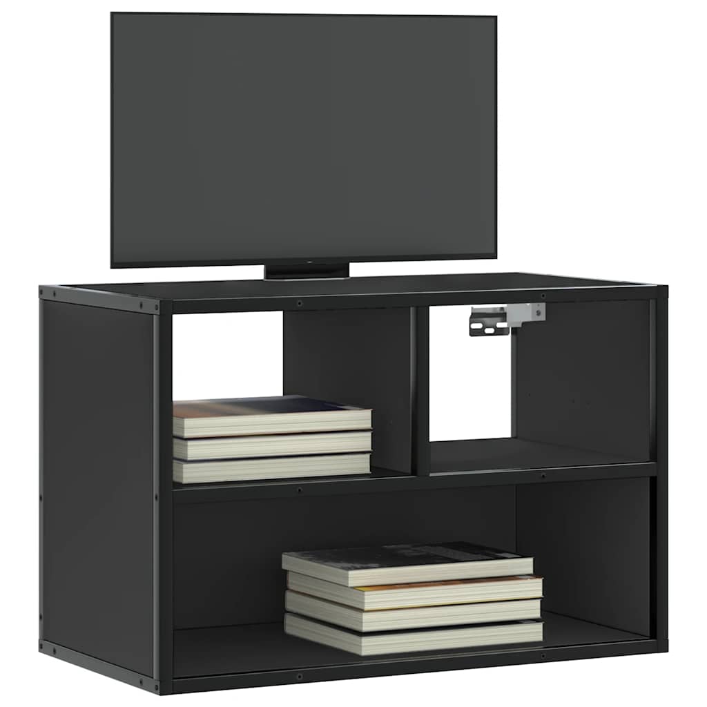 TV Cabinet Black 60x31x39,5 cm Engineered Wood and Metal