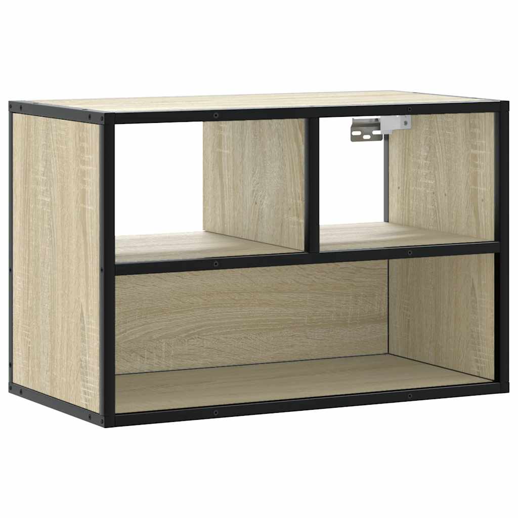 TV Cabinet Sonoma Oak 60x31x39,5 cm Engineered Wood and Metal
