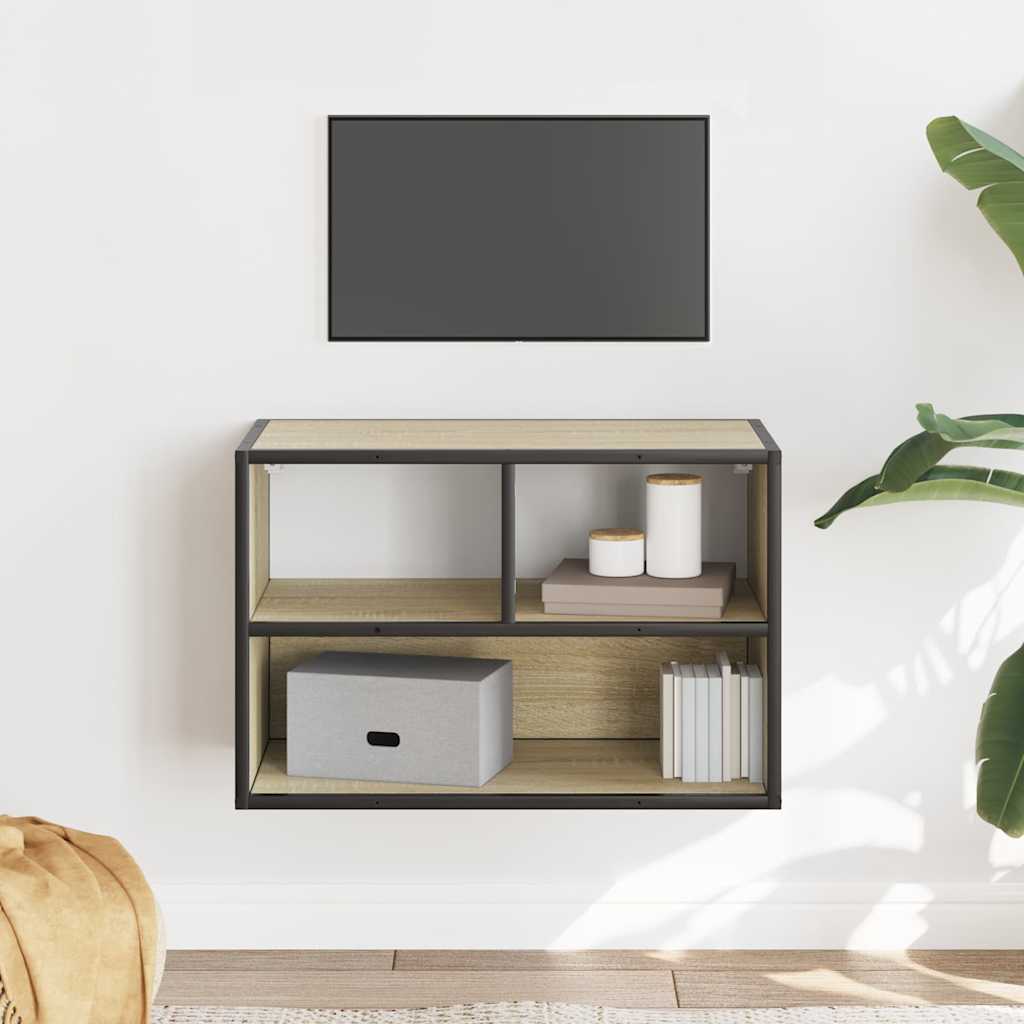 TV Cabinet Sonoma Oak 60x31x39,5 cm Engineered Wood and Metal