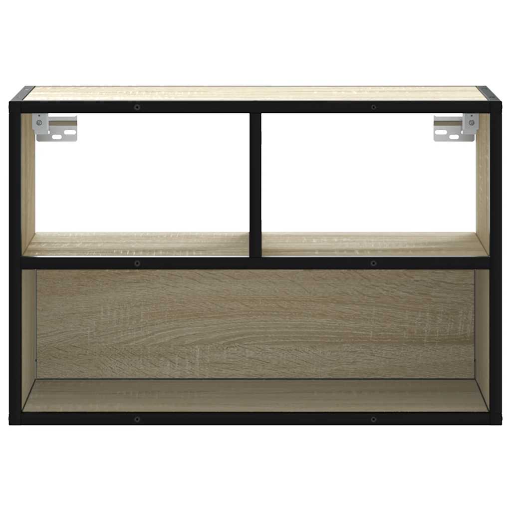 TV Cabinet Sonoma Oak 60x31x39,5 cm Engineered Wood and Metal