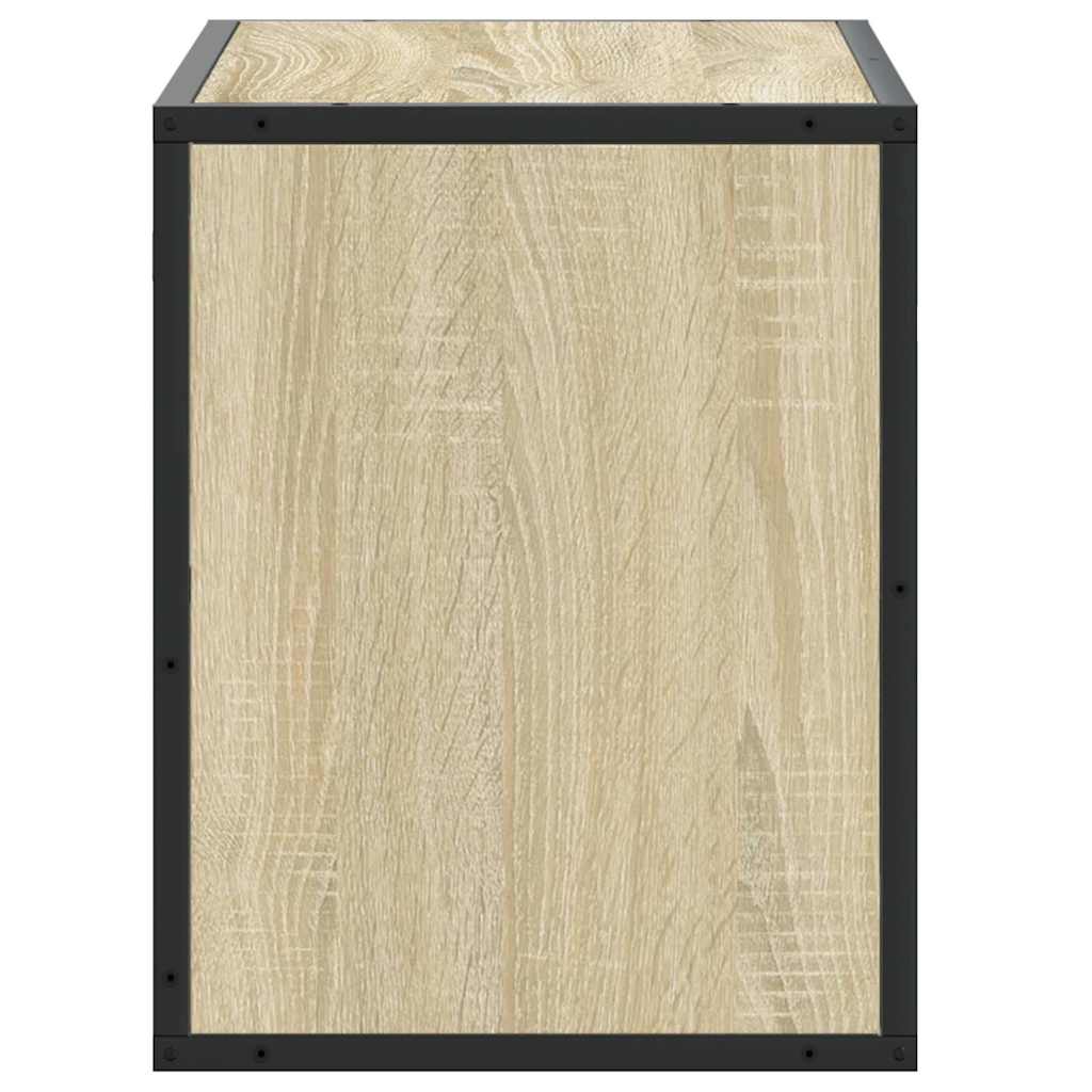 TV Cabinet Sonoma Oak 60x31x39,5 cm Engineered Wood and Metal