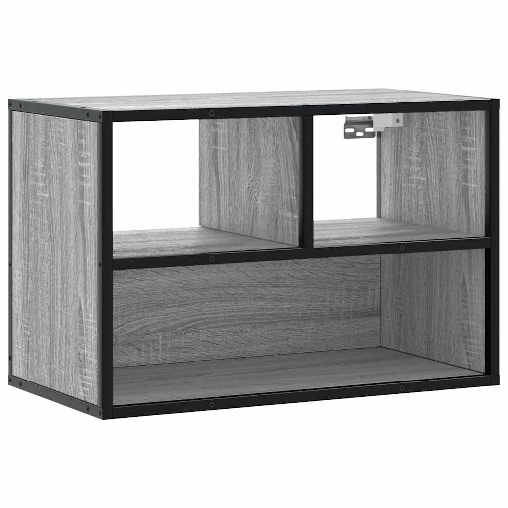 TV Cabinet Grey Sonoma 60x31x39,5 cm Engineered Wood and Metal