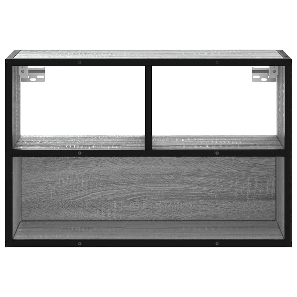 TV Cabinet Grey Sonoma 60x31x39,5 cm Engineered Wood and Metal