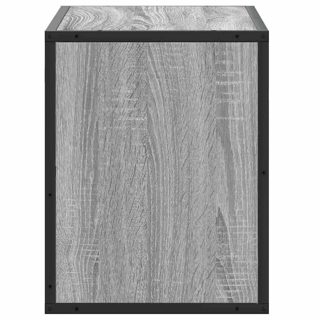 TV Cabinet Grey Sonoma 60x31x39,5 cm Engineered Wood and Metal