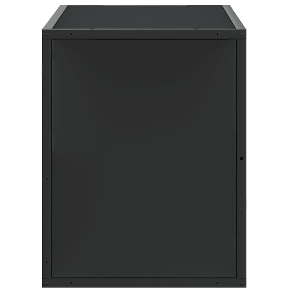 TV Cabinet Black 80x31x39,5 cm Engineered Wood and Metal