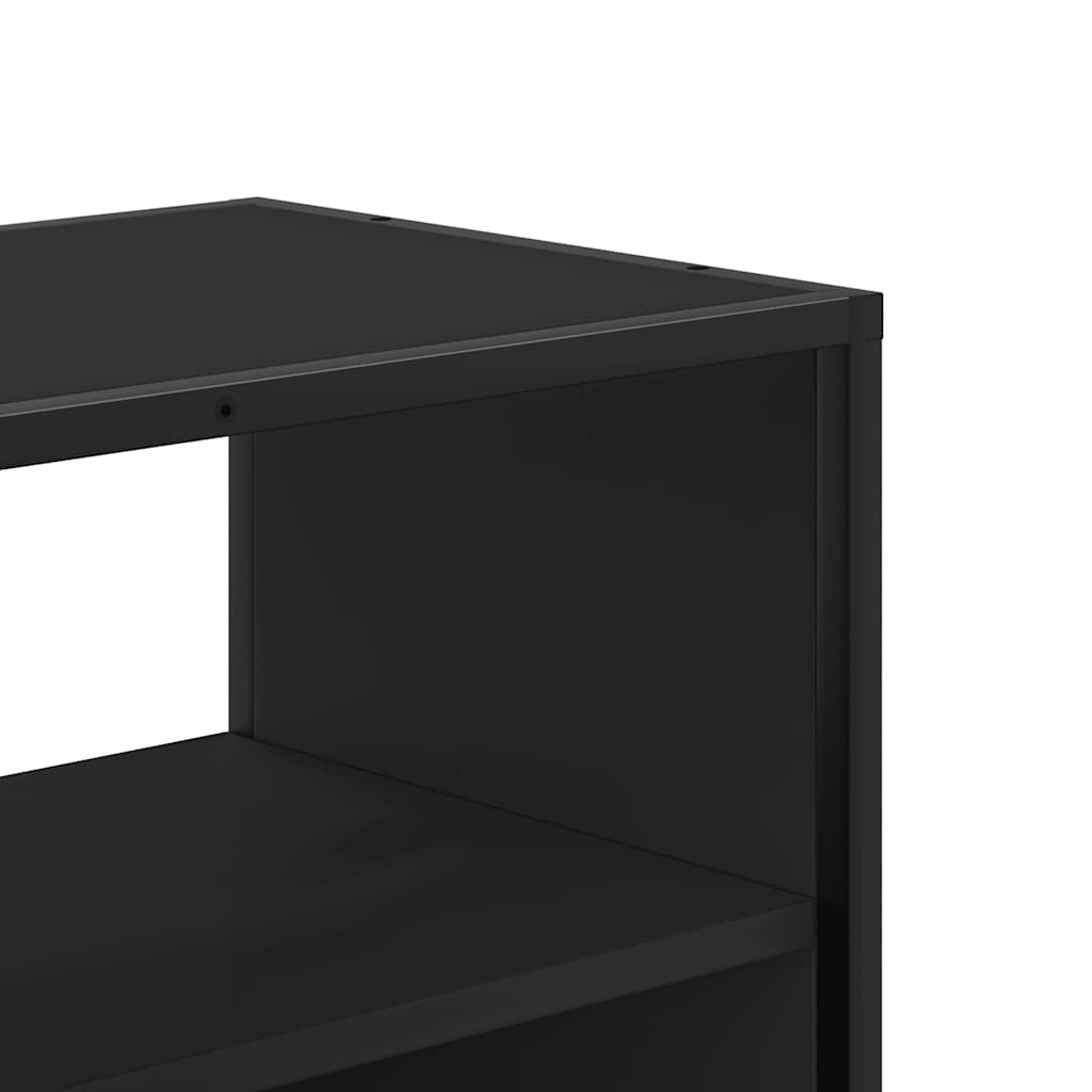 TV Cabinet Black 80x31x39,5 cm Engineered Wood and Metal
