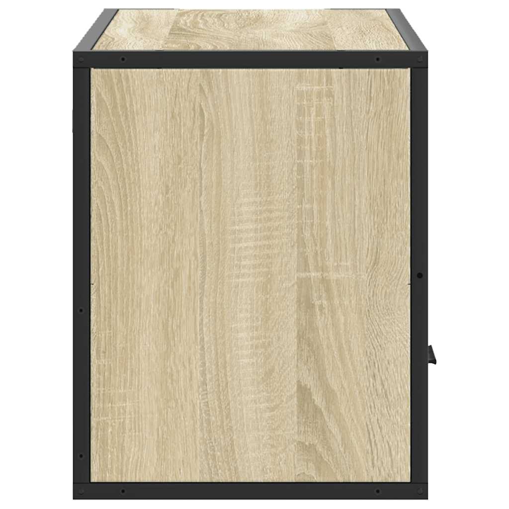 TV Cabinet Sonoma Oak 80x31x39,5 cm Engineered Wood and Metal