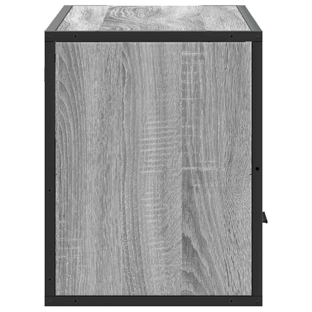 TV Cabinet Grey Sonoma 80x31x39,5 cm Engineered Wood and Metal