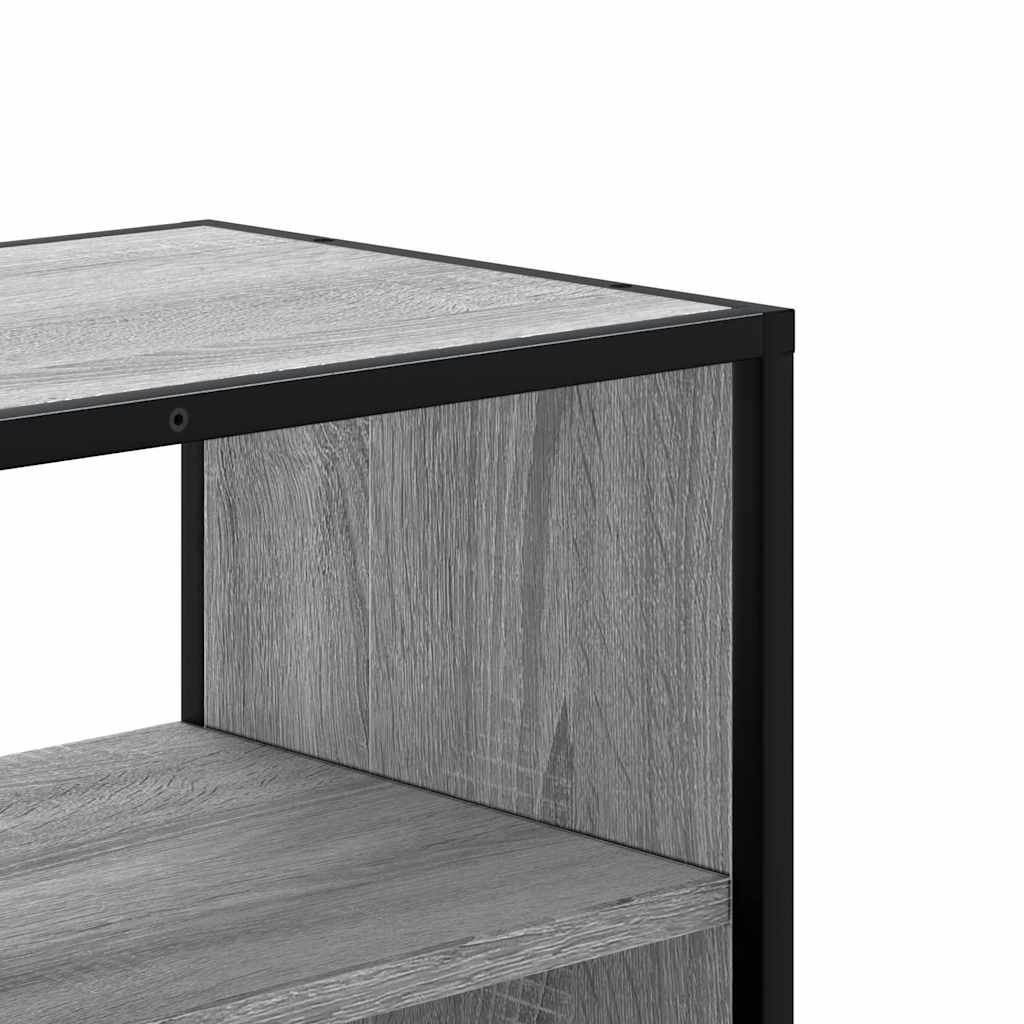 TV Cabinet Grey Sonoma 80x31x39,5 cm Engineered Wood and Metal
