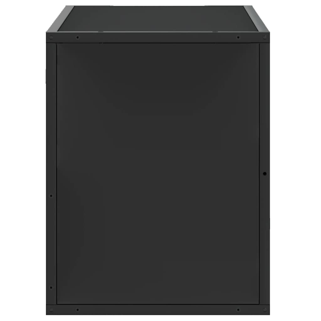 TV Cabinet Black 80x31x39,5 cm Engineered Wood and Metal