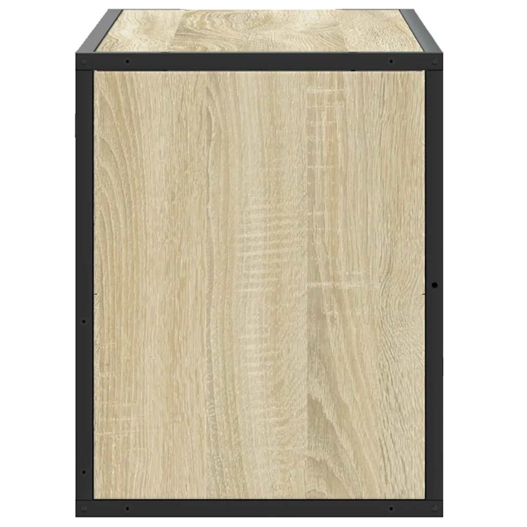 TV Cabinet Sonoma Oak 80x31x39,5 cm Engineered Wood and Metal