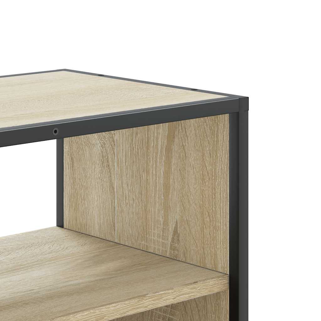 TV Cabinet Sonoma Oak 80x31x39,5 cm Engineered Wood and Metal