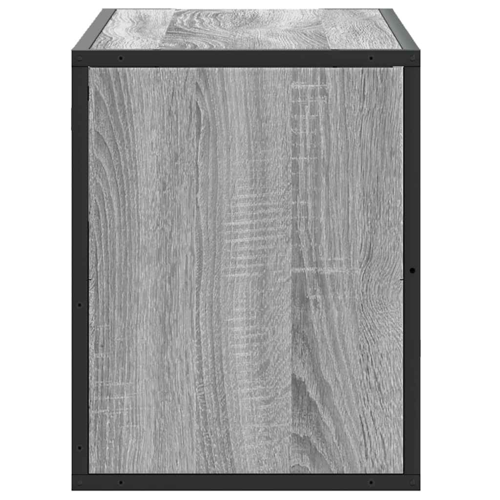 TV Cabinet Grey Sonoma 80x31x39,5 cm Engineered Wood and Metal