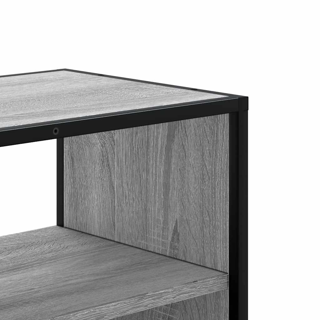 TV Cabinet Grey Sonoma 80x31x39,5 cm Engineered Wood and Metal