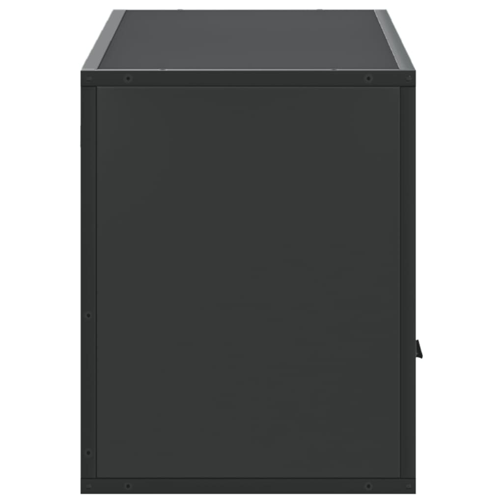 TV Cabinet Black 100x31x39.5 cm Engineered Wood and Metal
