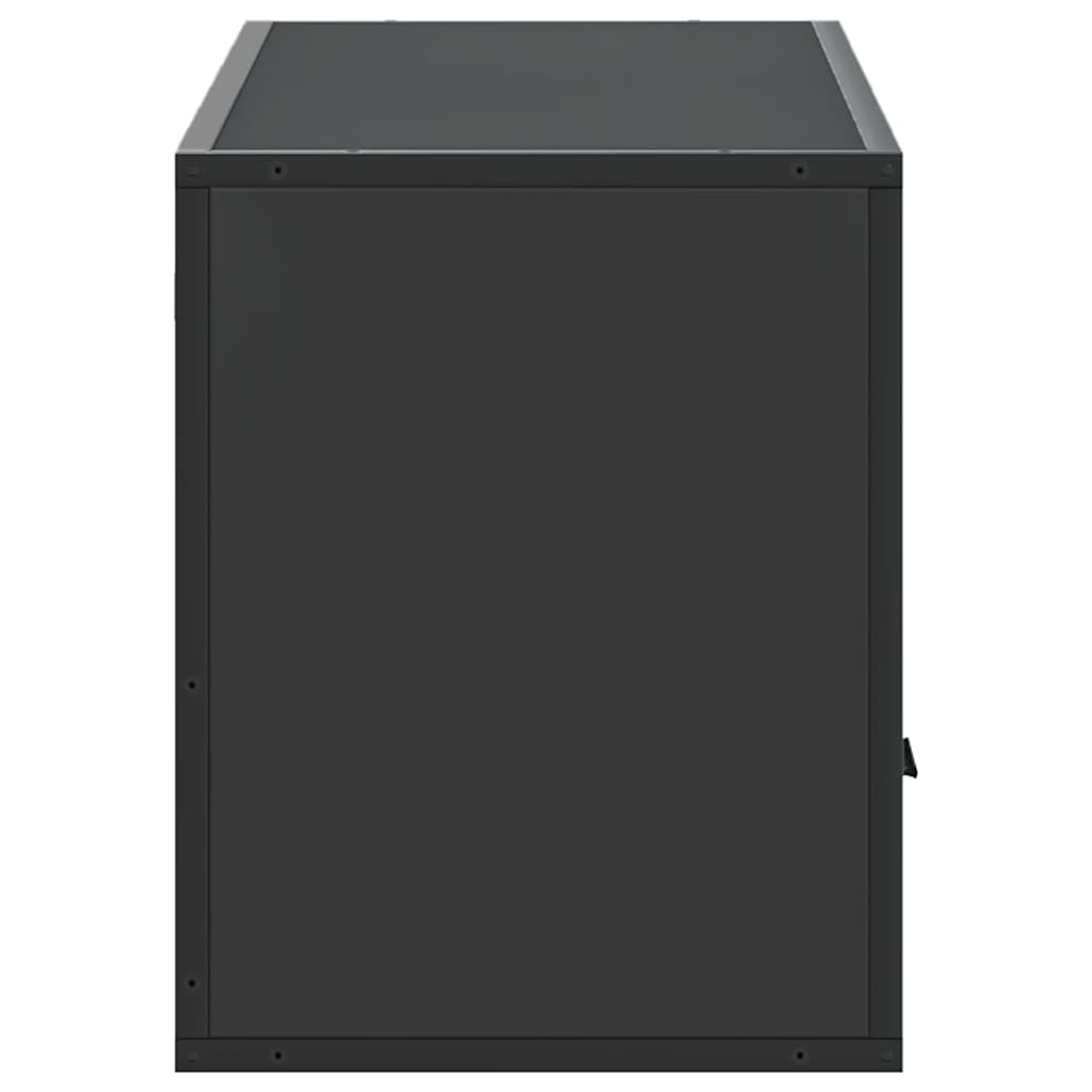 TV Cabinet Black 100x31x39,5 cm Engineered Wood and Metal