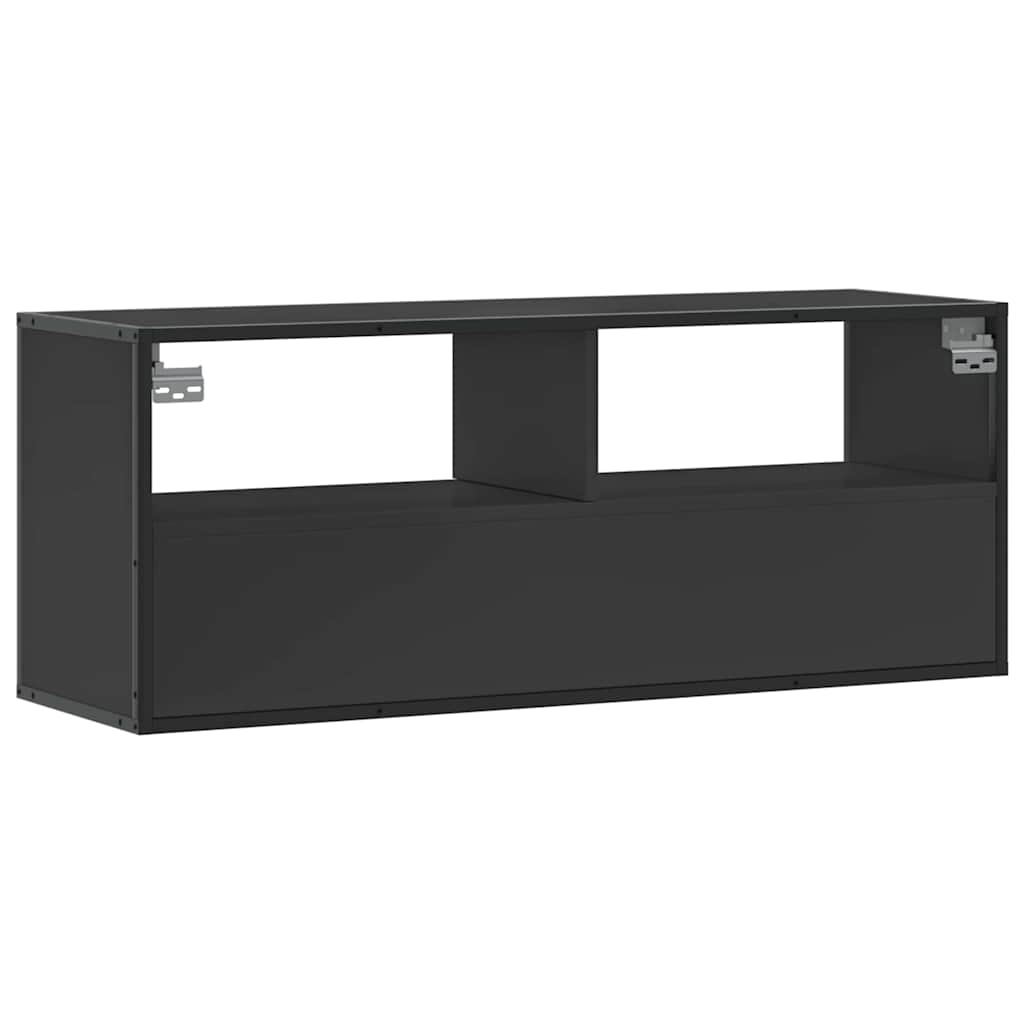 TV Cabinet Black 100x31x39,5 cm Engineered Wood and Metal