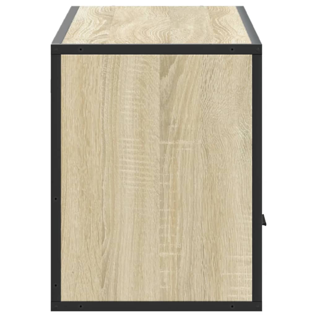 TV Cabinet Sonoma Oak 100x31x39,5 cm Engineered Wood and Metal