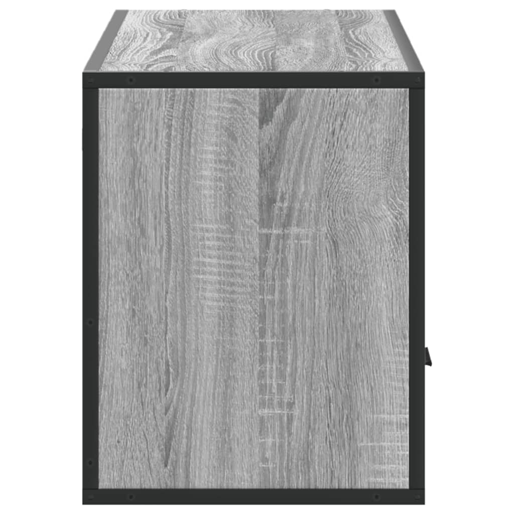 TV Cabinet Grey Sonoma 100x31x39,5 cm Engineered Wood and Metal
